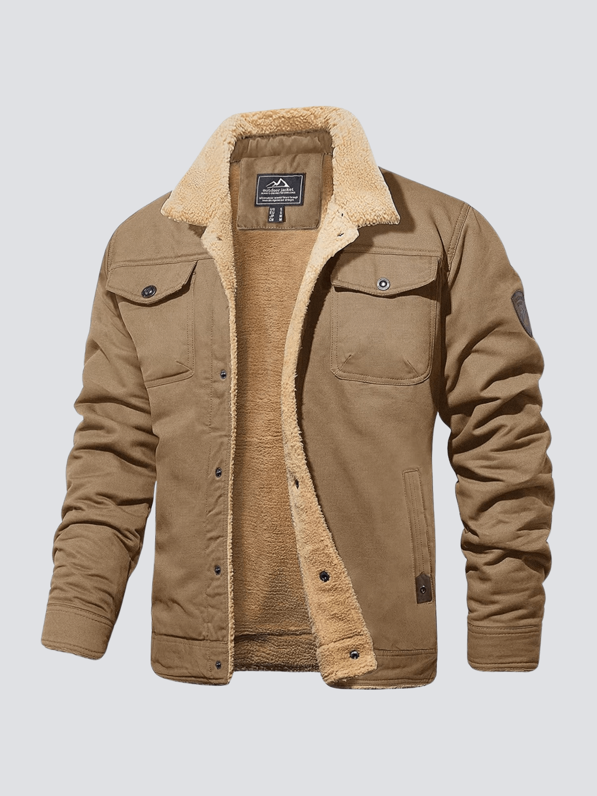 Herren Bomberjacke aus Polyester – Stilvolle und bequeme Jacke für Herbst, Leicht gepolstert, Schwarz, Größen S-3XL-4