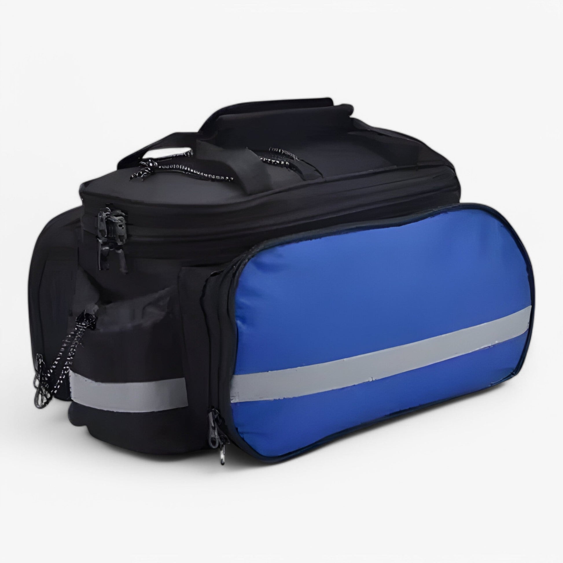 Wasserdichter Fahrradbeutel für Heckträger – Robuste doppelseitige Lagerung, 40 x 30 x 15 cm, Schwarz, Wasserabweisendes Polyester-2