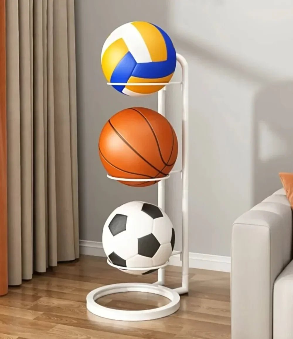 Elegantes Aufbewahrungsregal für Sportbälle