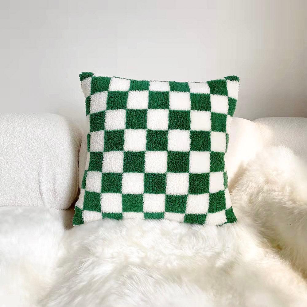 Weiches Checkerboard Kissenbezug