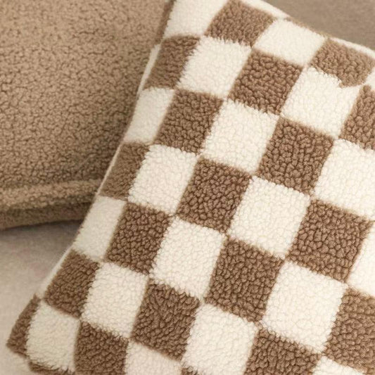 Weiches Checkerboard Kissenbezug