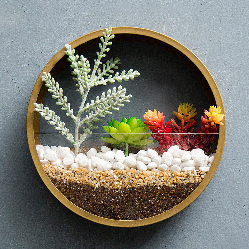 Nordische Sandkunst Wandblumentopf