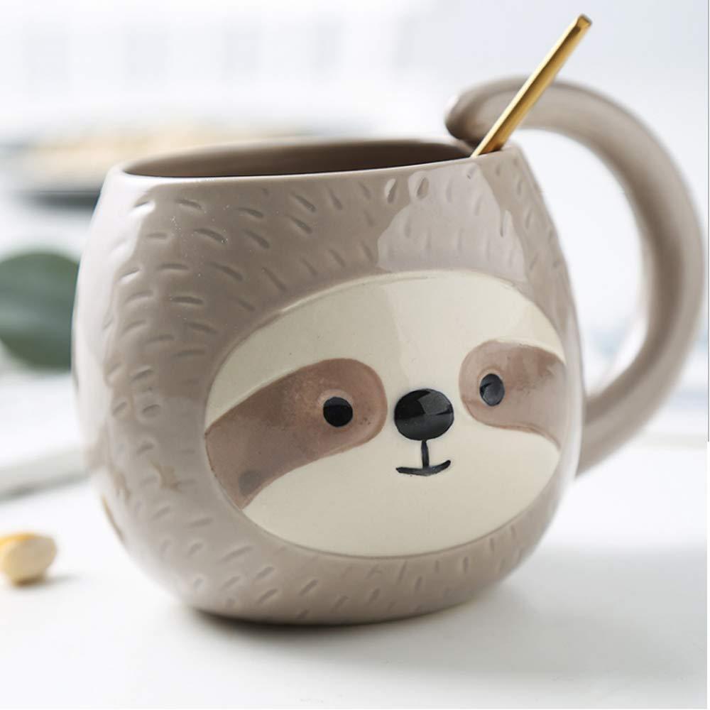 Faultier Tasse - Süße Kaffeetasse mit Faultiermotiv - Geschenkidee für Tierliebhaber
