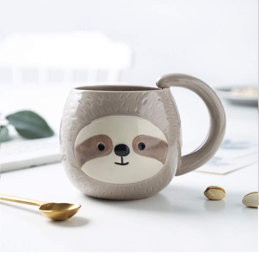 Faultier Tasse - Süße Kaffeetasse mit Faultiermotiv - Geschenkidee für Tierliebhaber