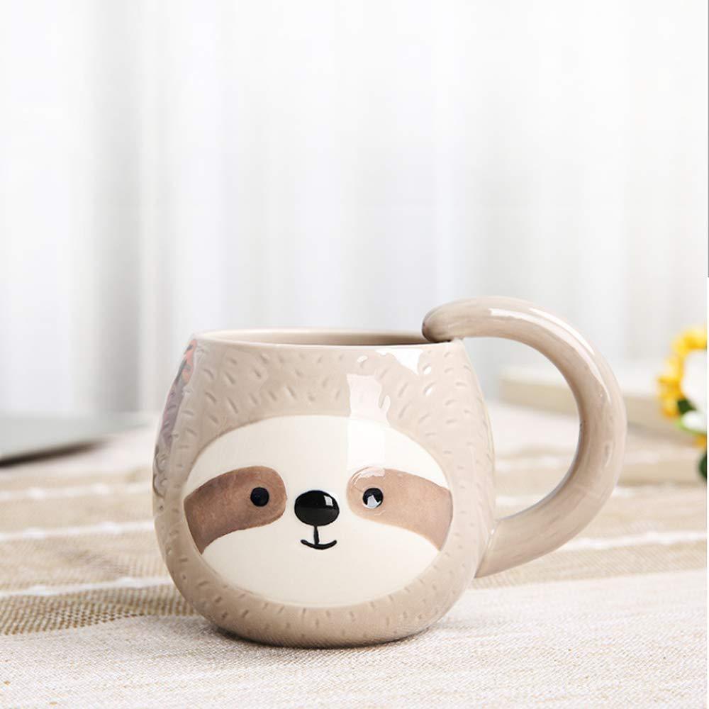 Faultier Tasse - Süße Kaffeetasse mit Faultiermotiv - Geschenkidee für Tierliebhaber