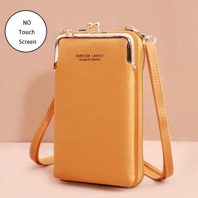 Crossbody Handy-Geldbörse mit RFID-Schutz